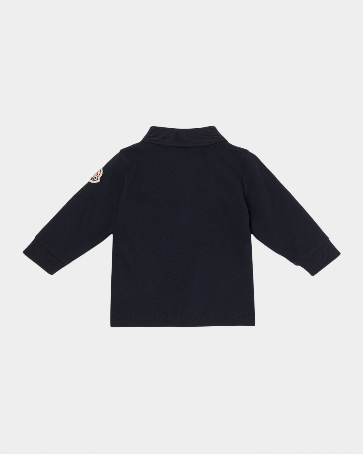 Moncler Boy 's Tricolor Cotton Piquet Polo Shirt, Size 6M-3