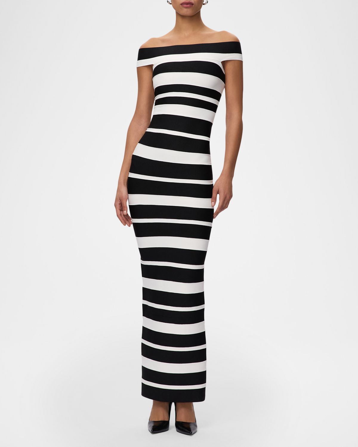 Herve Leger The Kiva Striped Bandage Gown