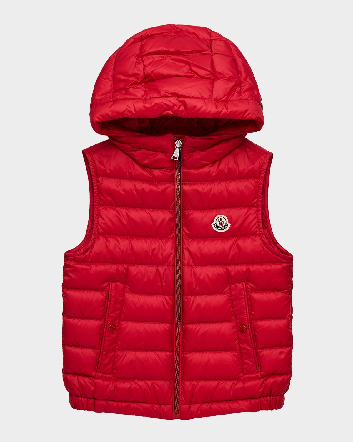 Moncler Boy 's Uzzay Hooded Down Vest, Size 4-6