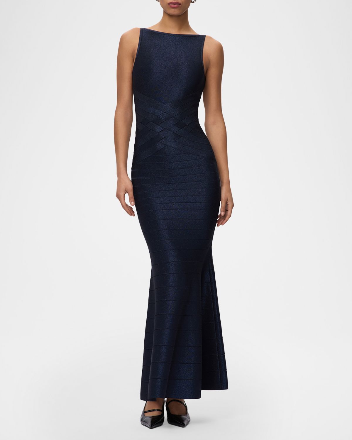 Herve Leger The Lurex Dion Mermaid Dress