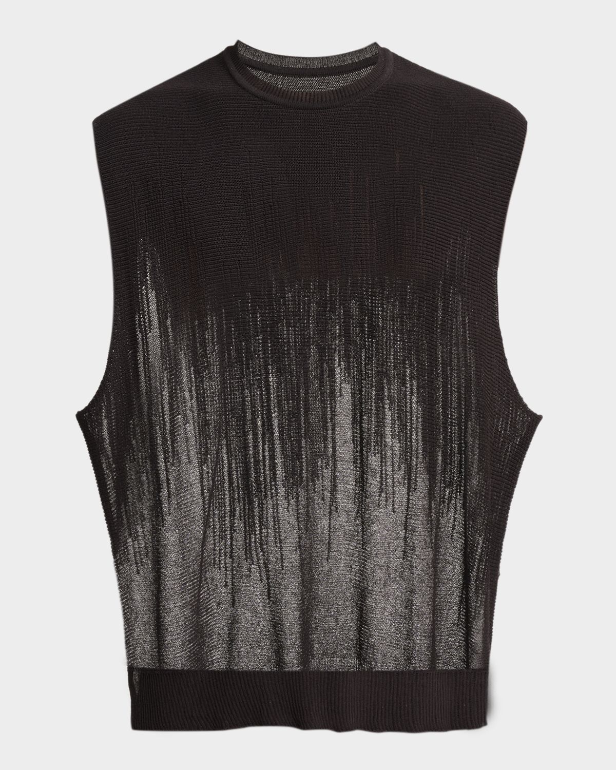 Homme Plisse Issey Miyake Men 's Sheer Knit Vest