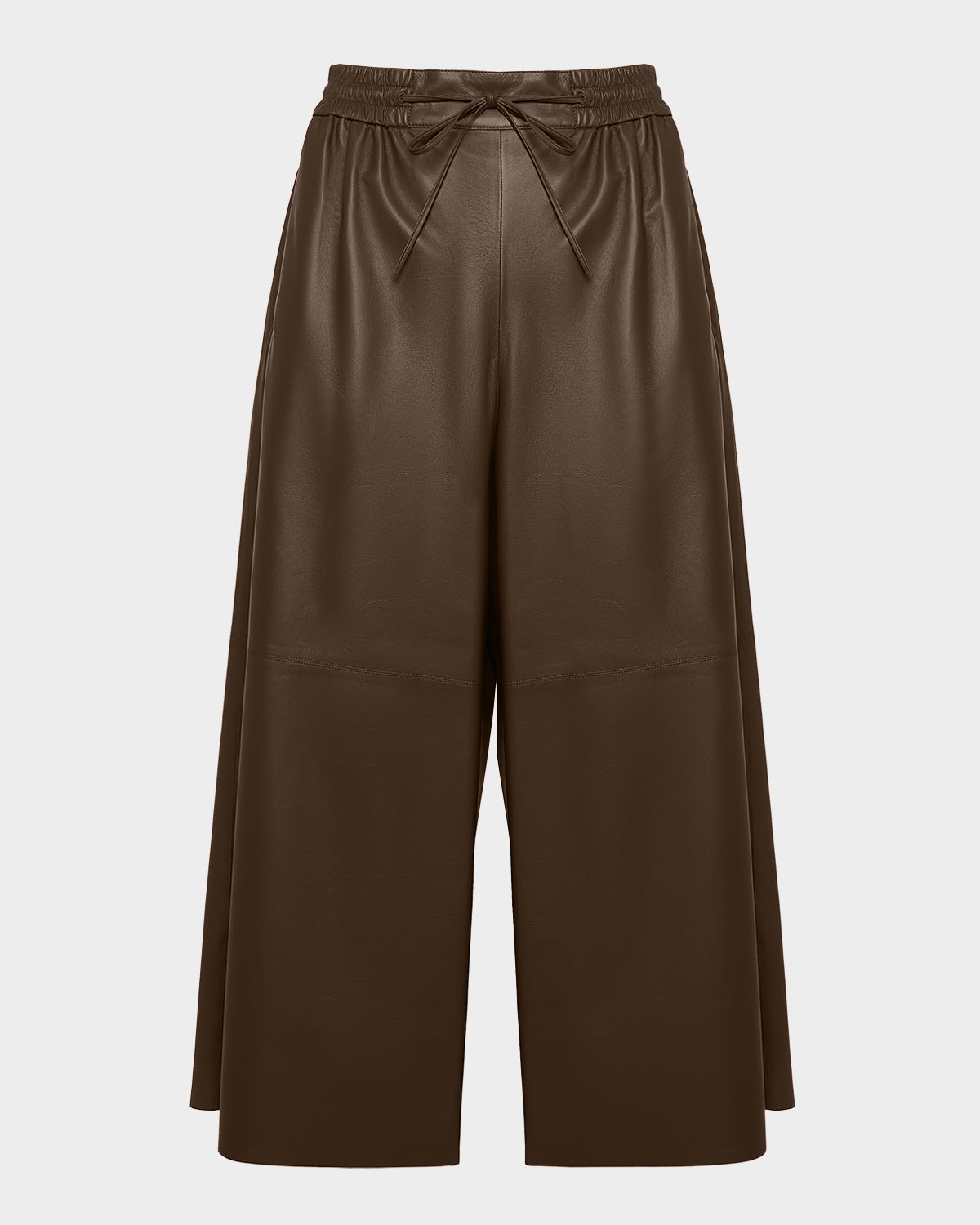 Yves Salomon Lambskin Leather Culotte Pants