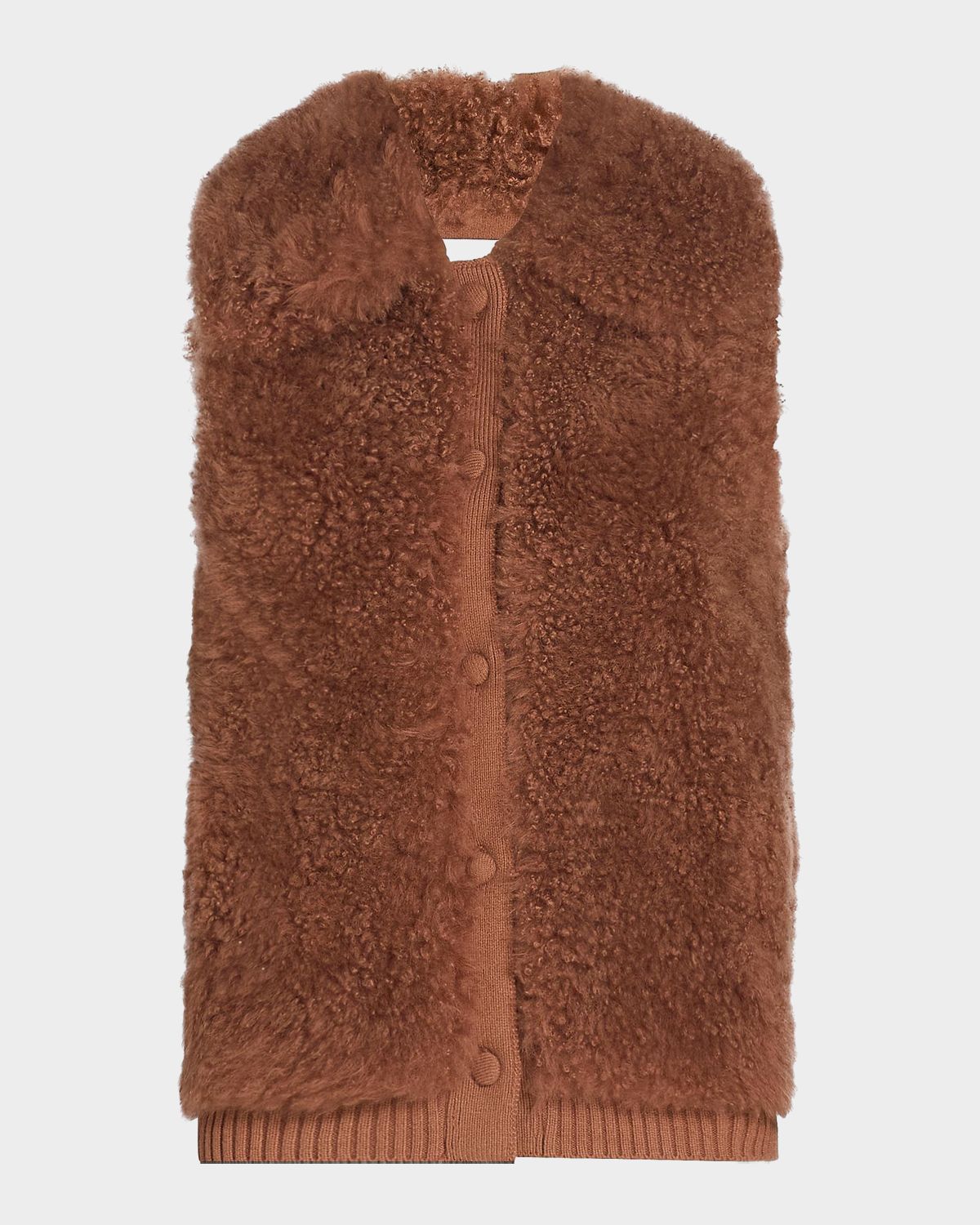 Yves Salomon Long-Haired Shearling Vest