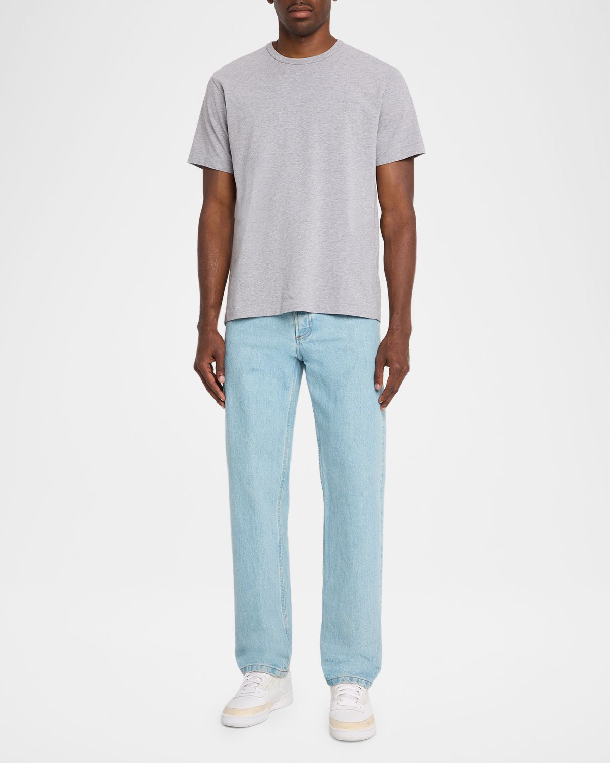 JW Anderson Men 's Embroidered-Anchor Cotton Crewneck T-Shirt