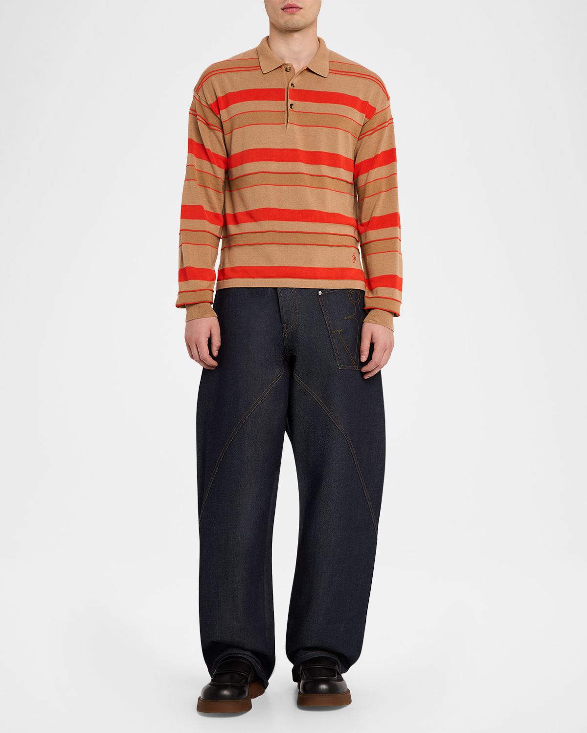 JW Anderson Men 's Twisted Workwear Denim Jeans