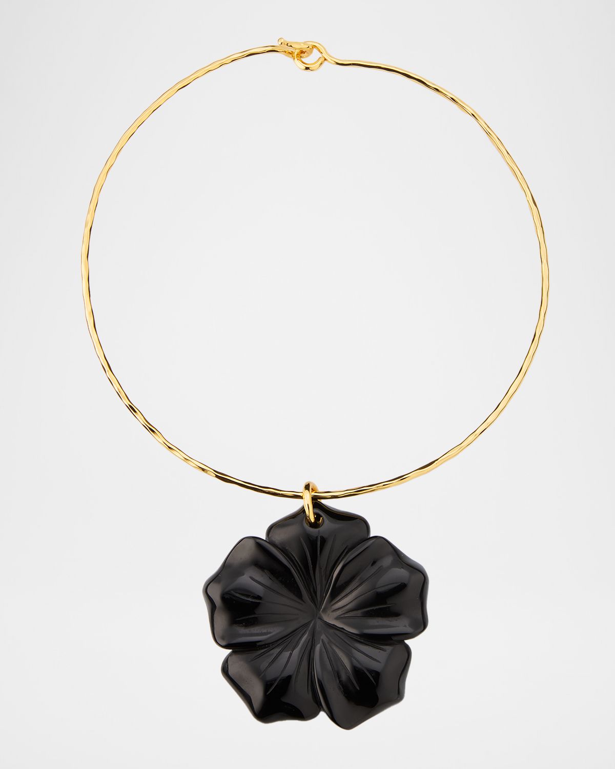 NEST Jewelry Black Onyx Flower Collar