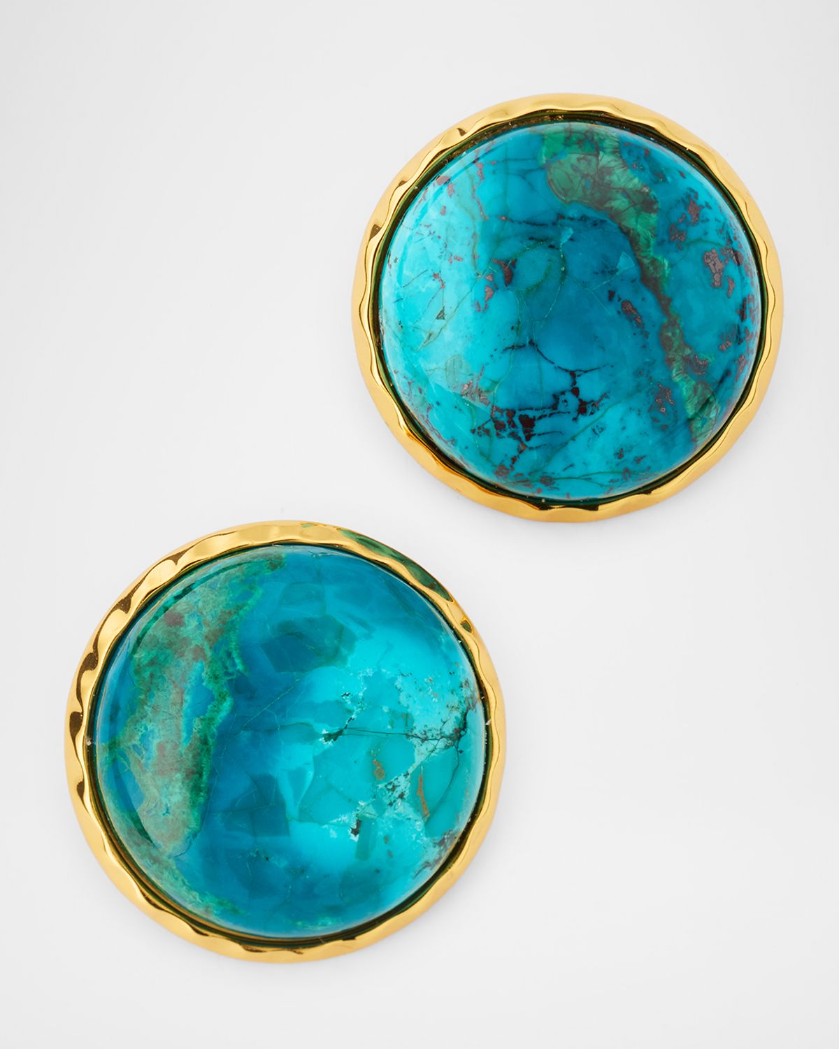 NEST Jewelry Chrysocolla Clip Earrings