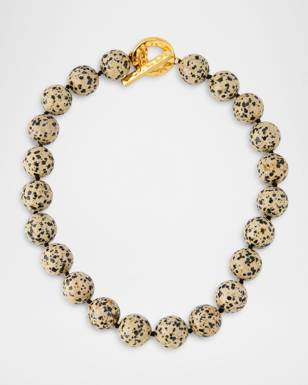 NEST Jewelry Dalmatian Jasper Toggle Necklace