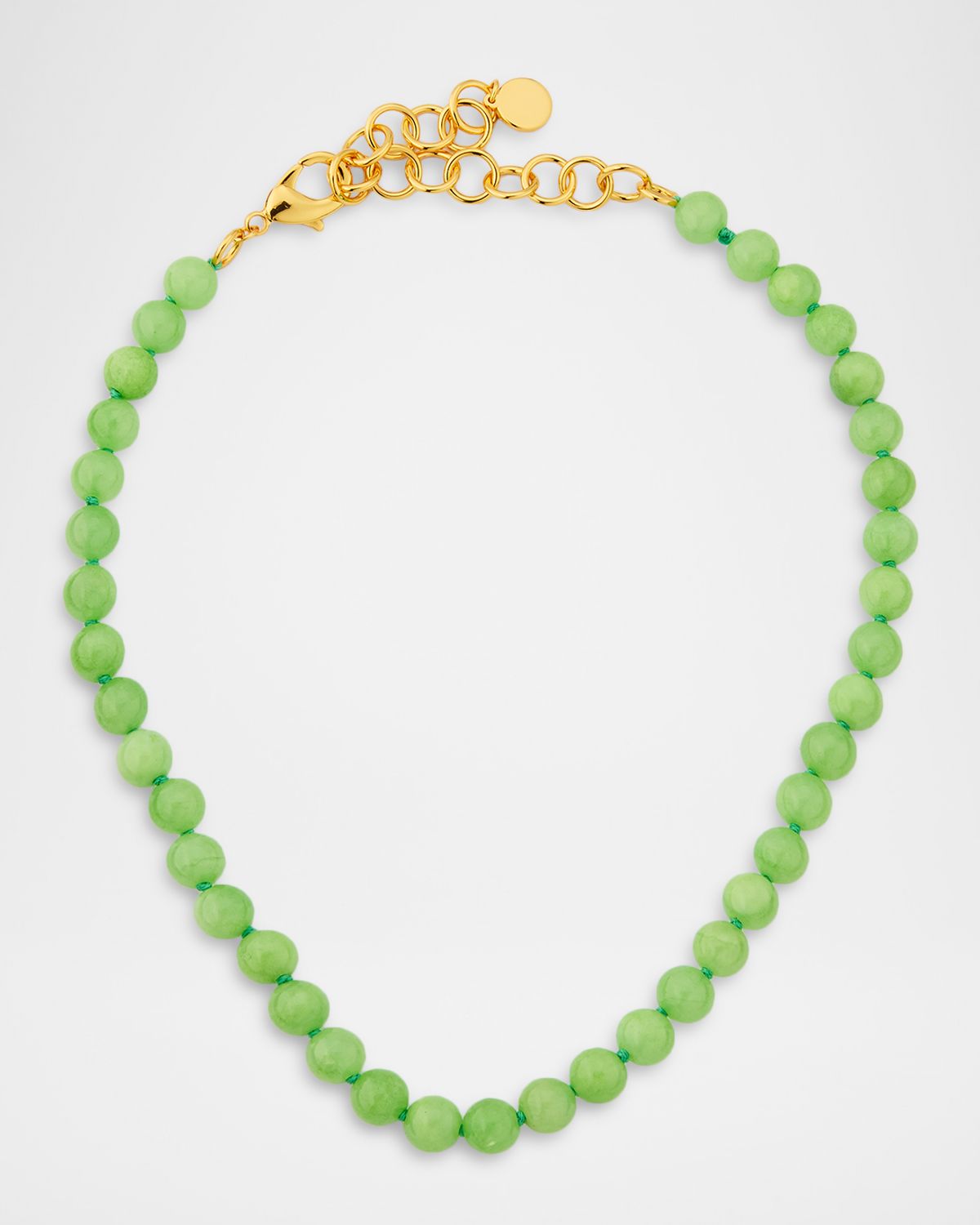 NEST Jewelry Green Calcite Strand Necklace