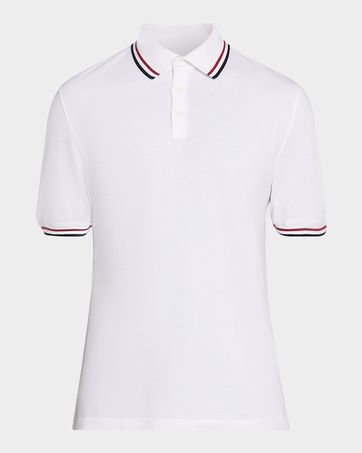 Brunello Cucinelli Men 's Striped Cotton Polo Shirt | Thumbnail 6 Brunello Cucinelli Men 's Striped Cotton Polo Shirt | Thumbnail 6