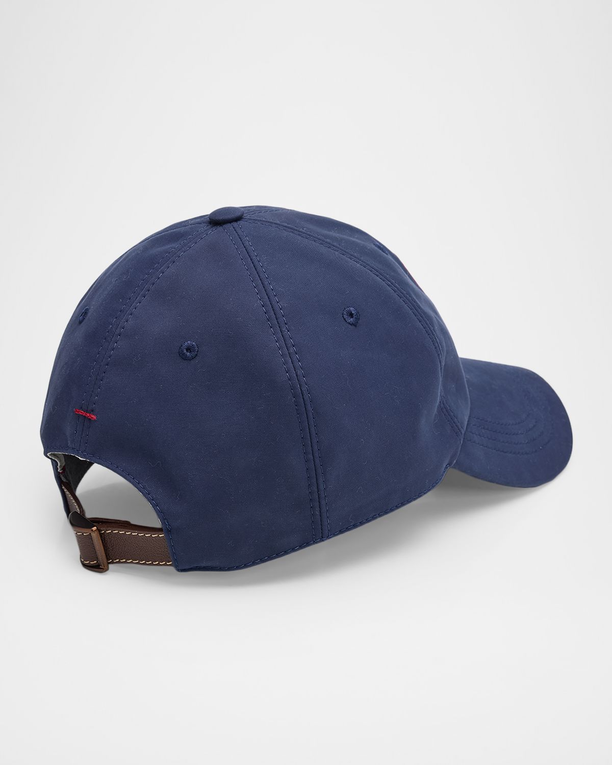 Brunello Cucinelli Men 's Cotton and Nylon 6-Panel Tennis Logo Baseball Cap