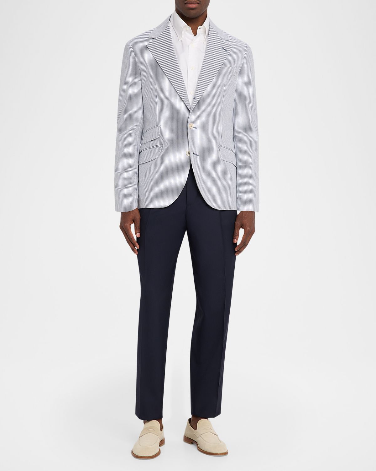 Brunello Cucinelli Men 's Cotton-Blend Single-Breasted Jacket