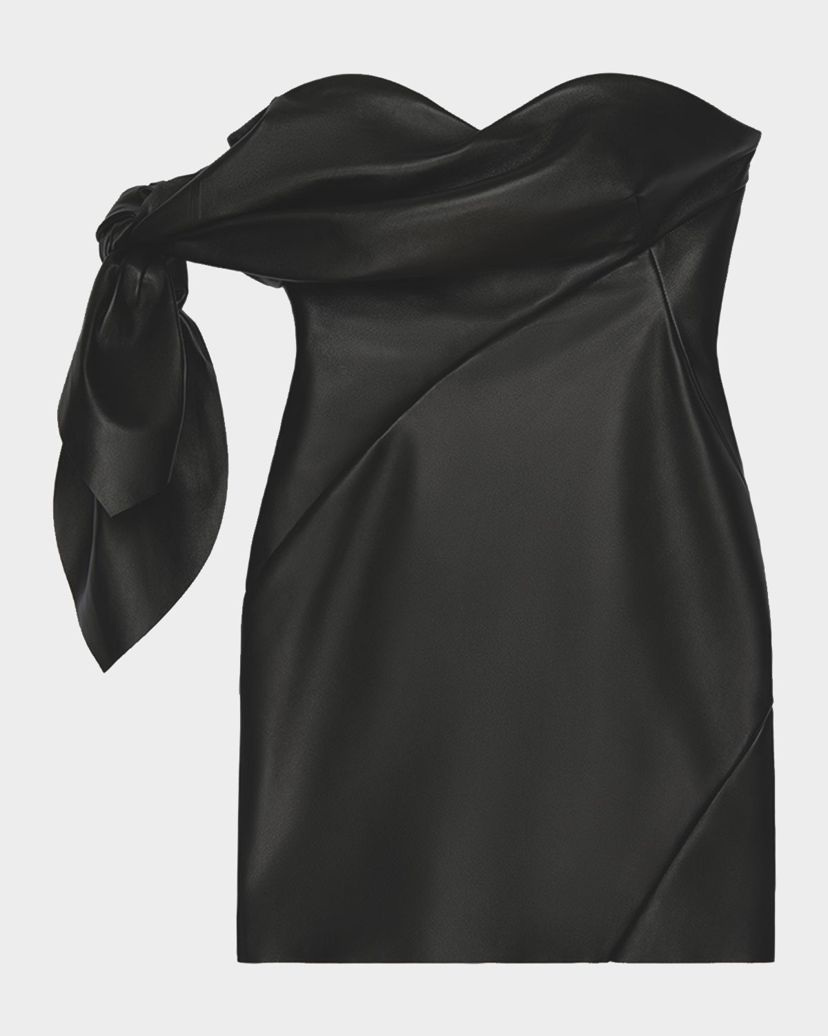Givenchy Off-The-Shoulder Bow Bustier Mini Dress