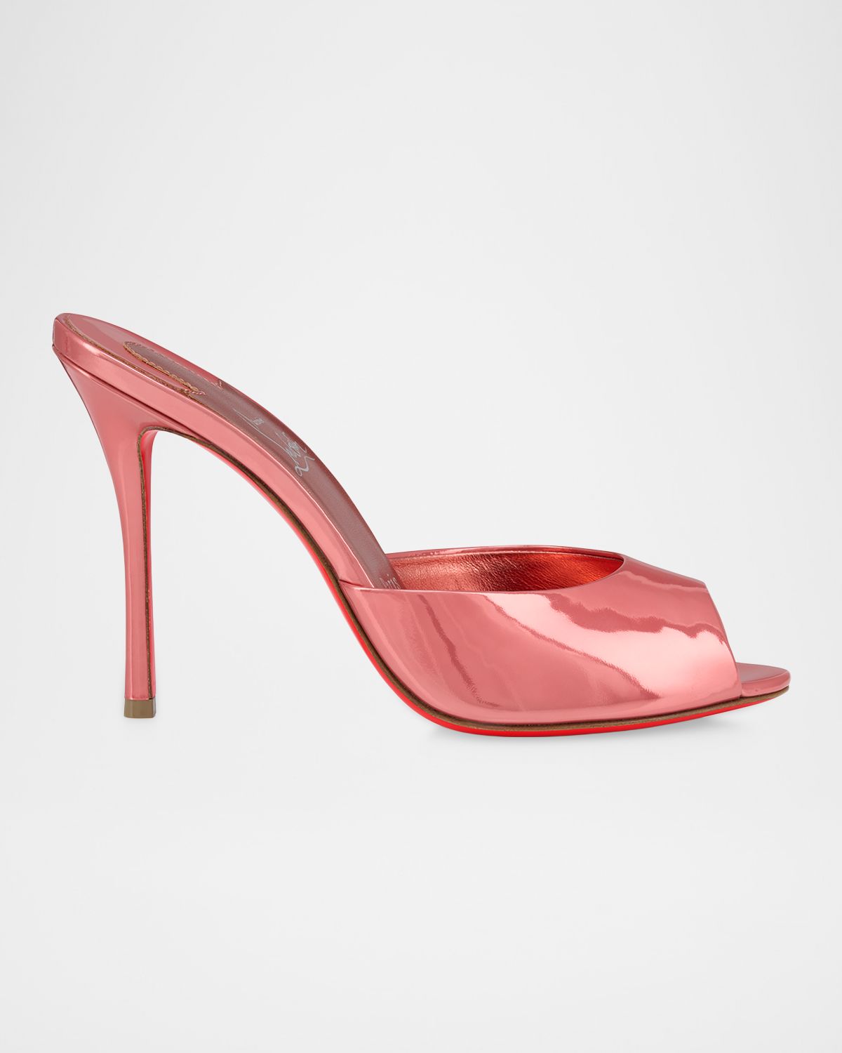 Christian Louboutin 100mm Me Dolly Metallic Leather Slide Sandals | Thumbnail 5 Christian Louboutin 100mm Me Dolly Metallic Leather Slide Sandals | Thumbnail 5