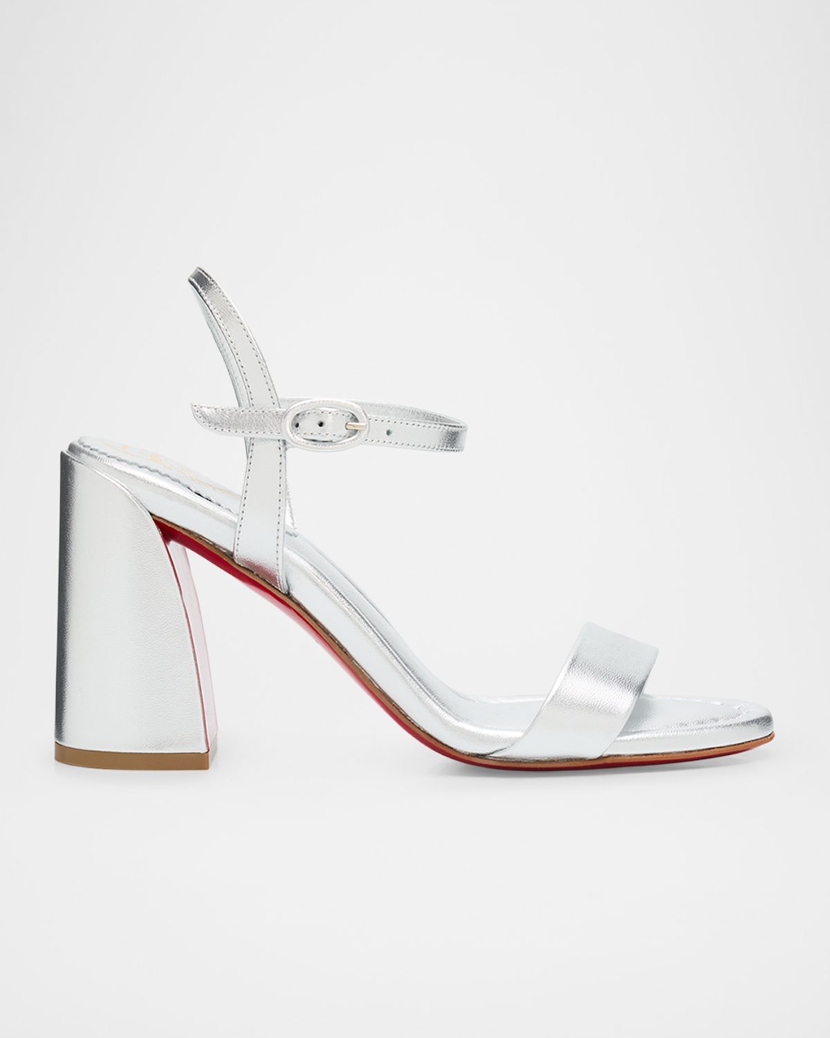 Christian Louboutin 85mm Jane Metallic Leather Ankle-Strap Sandals | Thumbnail 6 Christian Louboutin 85mm Jane Metallic Leather Ankle-Strap Sandals | Thumbnail 6