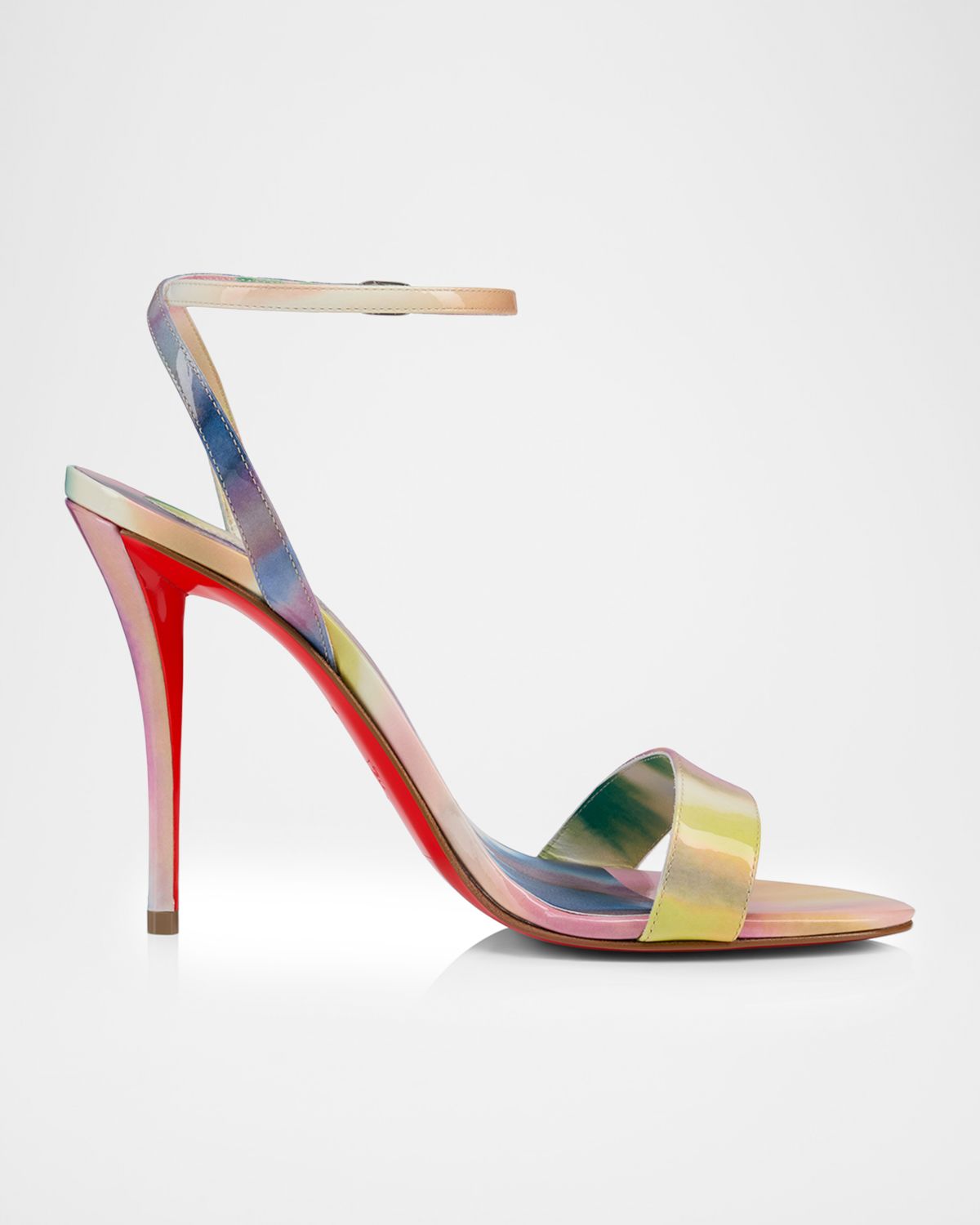 Christian Louboutin 100mm Miss Z Tie-Dye Patent Leather Sandals