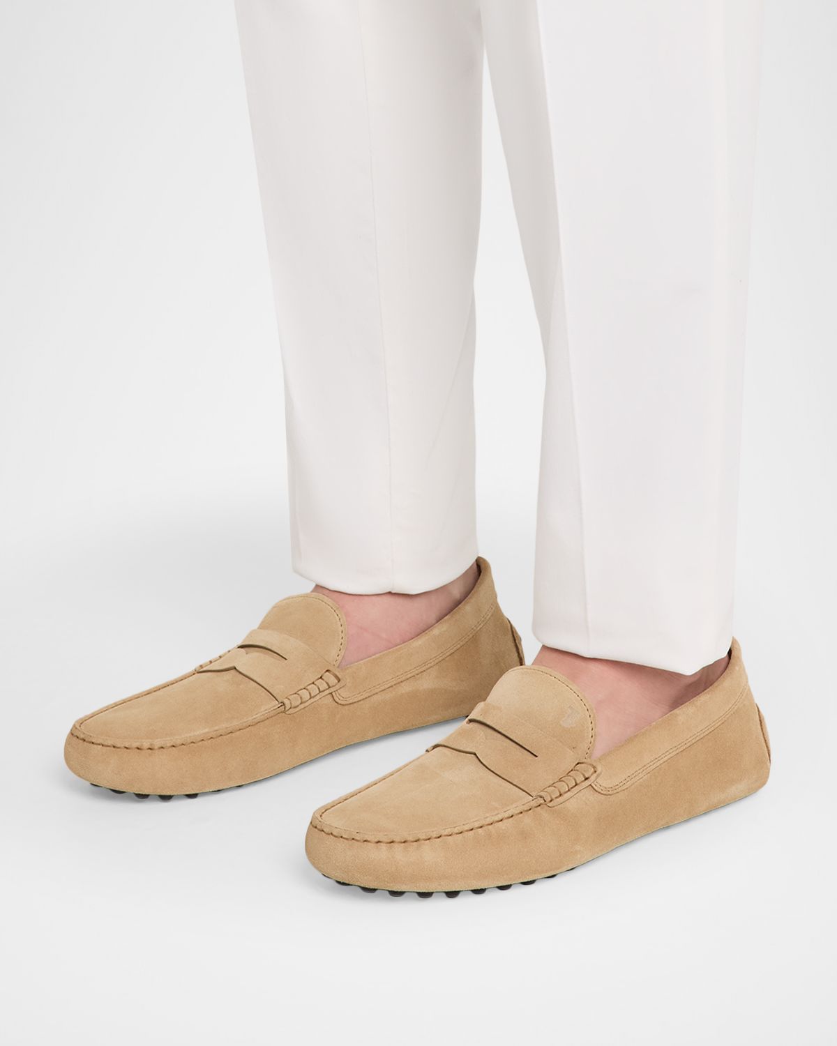 Tod 's Men 's Mocassino Gommino Suede Driving Shoes