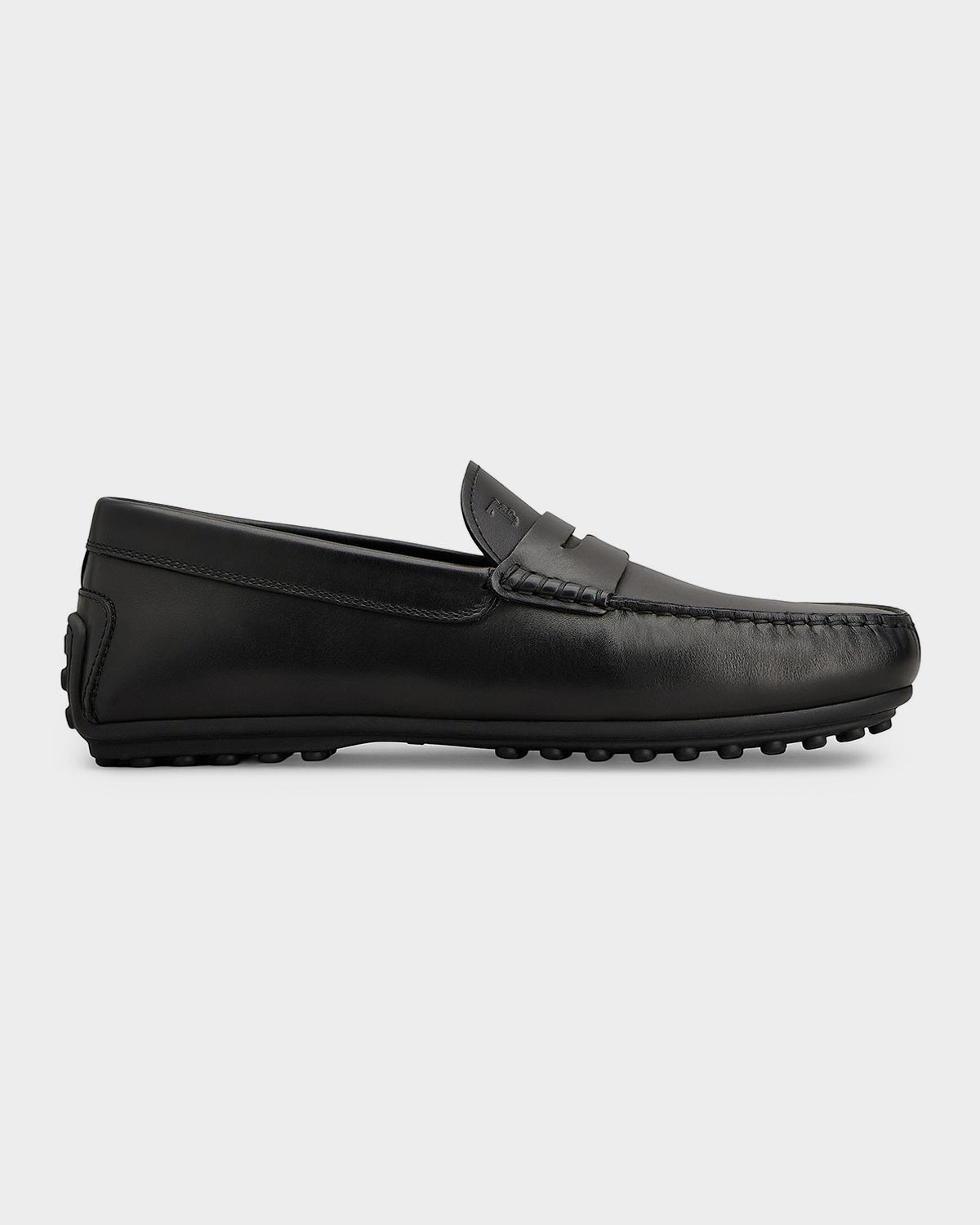 Tod 's Men 's Leather Moc-Toe Penny Loafers