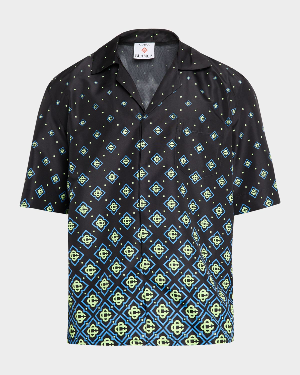 CASABLANCA Men 's Gradient Monogram Short-Sleeve Shirt