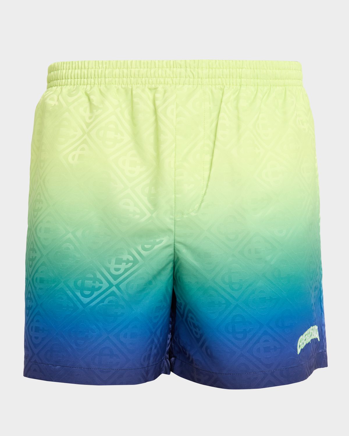 CASABLANCA Men 's Gradient Monogram Swim Shorts