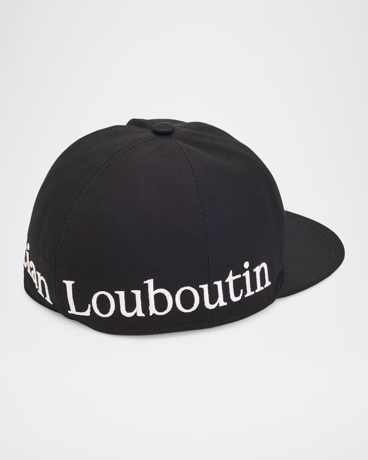 Christian Louboutin Men 's Embroidered Canopy Logo Six-Panel Baseball Cap | Thumbnail 5 Christian Louboutin Men 's Embroidered Canopy Logo Six-Panel Baseball Cap | Thumbnail 5