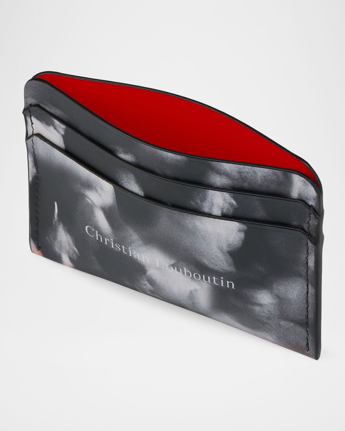 Christian Louboutin Men 's Canopy Printed Leather Card Holder | Thumbnail 4 Christian Louboutin Men 's Canopy Printed Leather Card Holder | Thumbnail 4