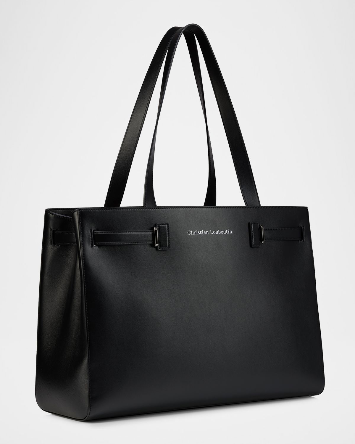 Christian Louboutin Men 's Tactical Leather East/West Tote Bag | Thumbnail 6 Christian Louboutin Men 's Tactical Leather East/West Tote Bag | Thumbnail 6