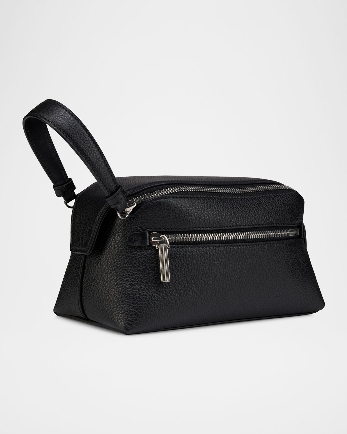 Christian Louboutin Men 's Nostalgic Zip Pouch in Grained Leather | Thumbnail 3 Christian Louboutin Men 's Nostalgic Zip Pouch in Grained Leather | Thumbnail 3