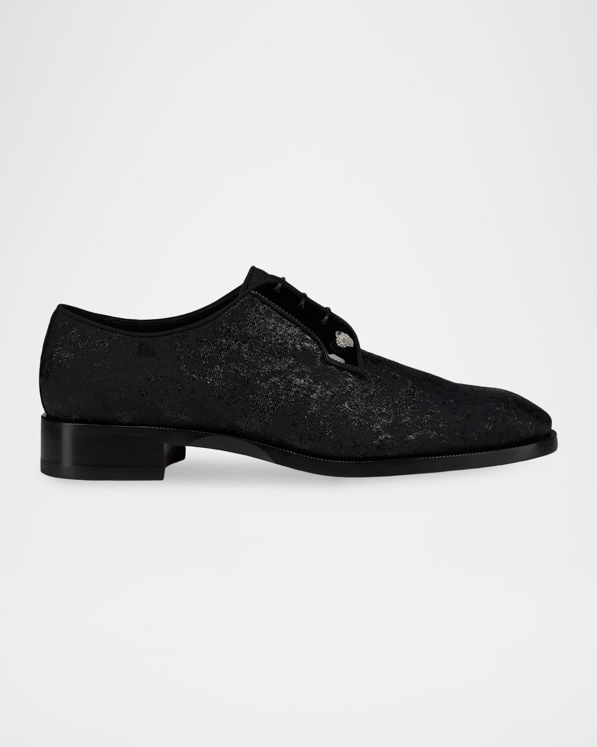 Christian Louboutin Men 's Chambeliss Night Strass Jacquard Derby Shoes | Thumbnail 5