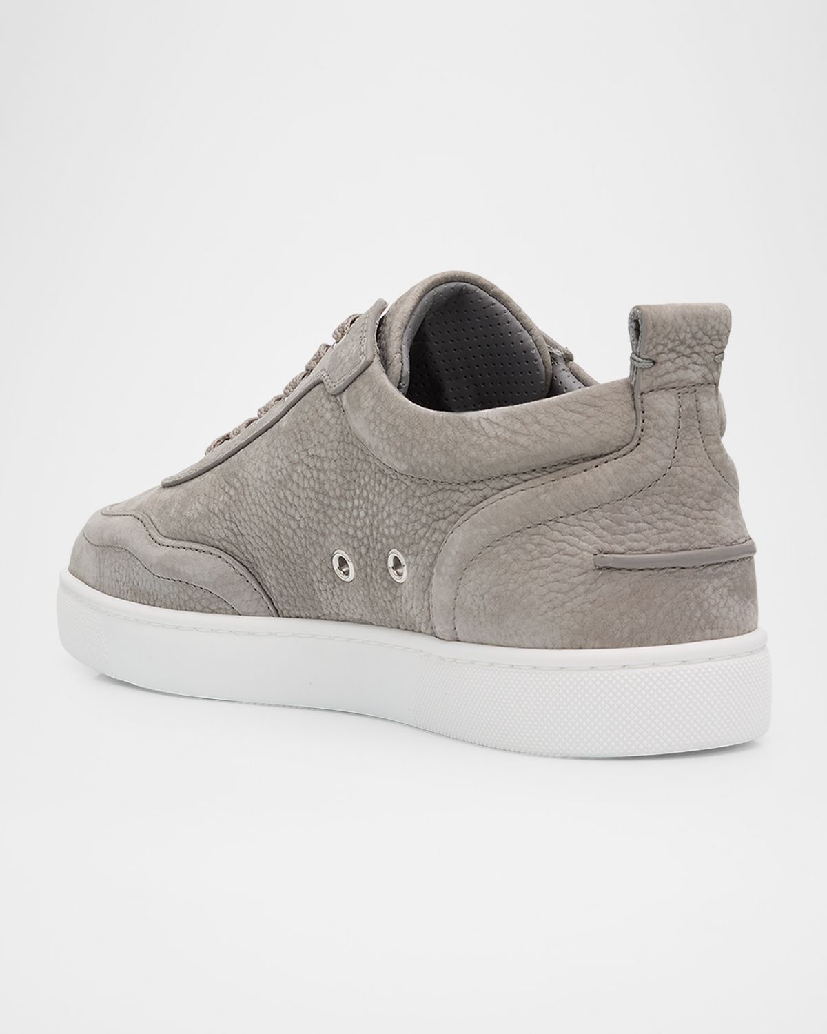 Christian Louboutin Men 's Retero Nubuck Leather Low-Top Sneakers