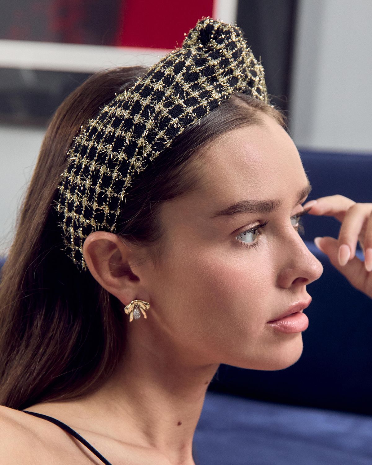 Lele Sadoughi Crystal Dainty Pave Bow Earrings