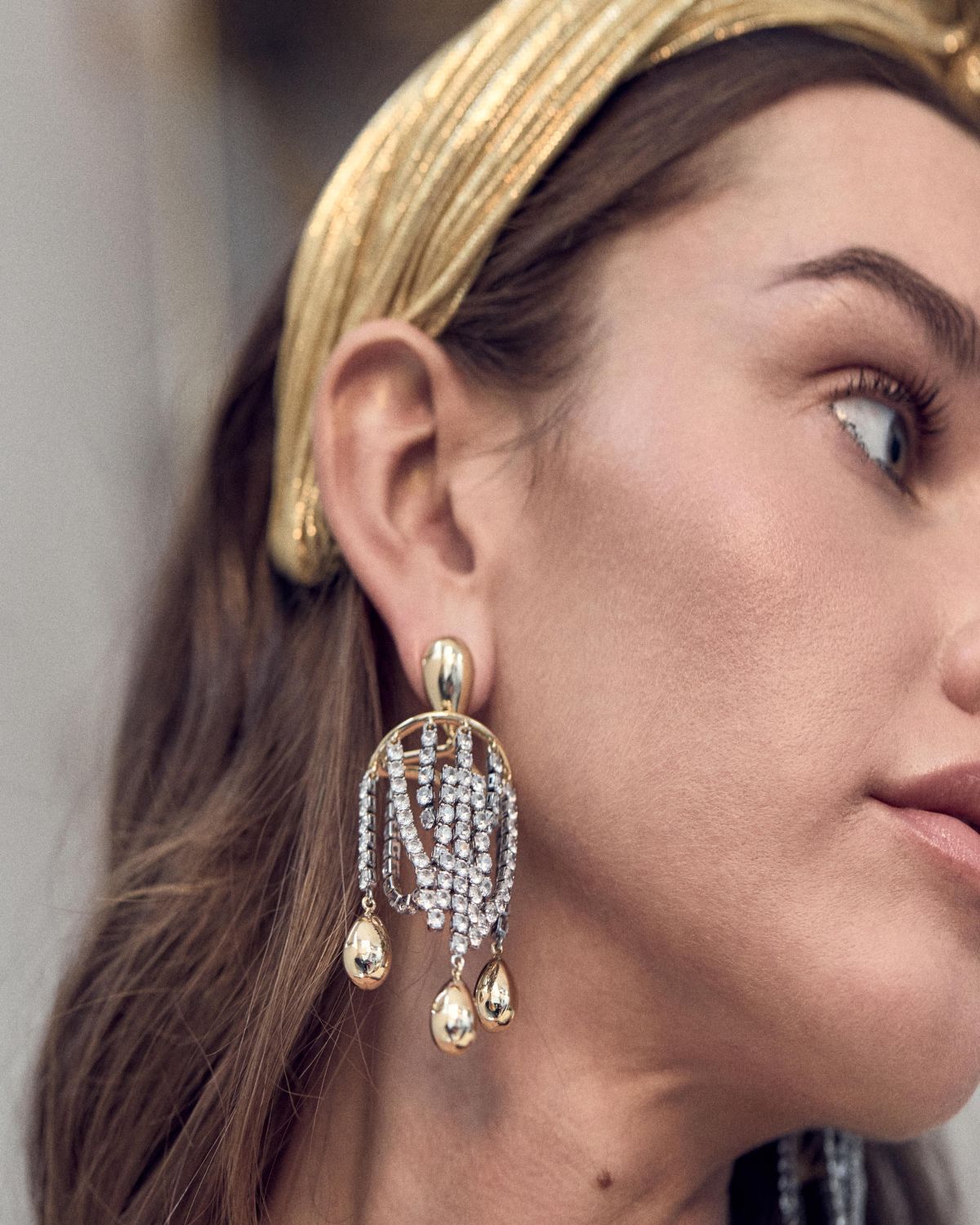 Lele Sadoughi Crystal Opulent Chandelier Earrings