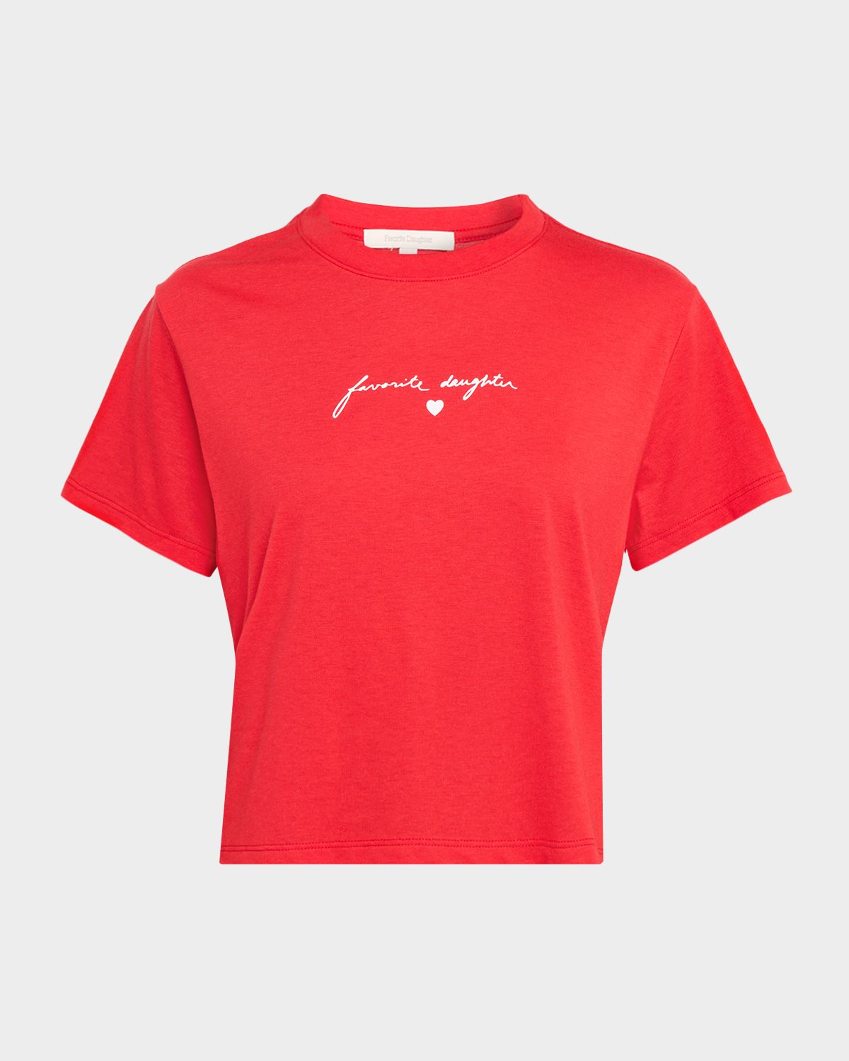 Favorite Daughter Signature Logo Cropped T-Shirt