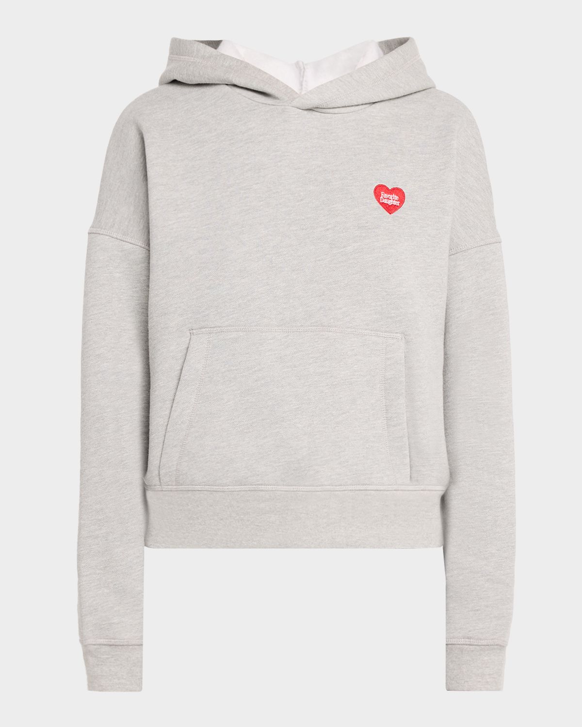 Favorite Daughter Logo Heart Embroidered Hoodie