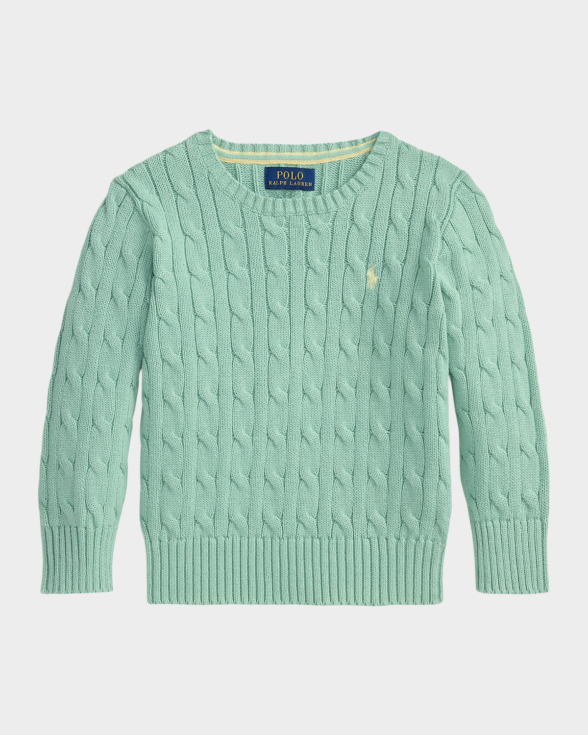 Polo Ralph Lauren Boy 's Combed Cotton Cable-Knit Sweater, Size 2-7