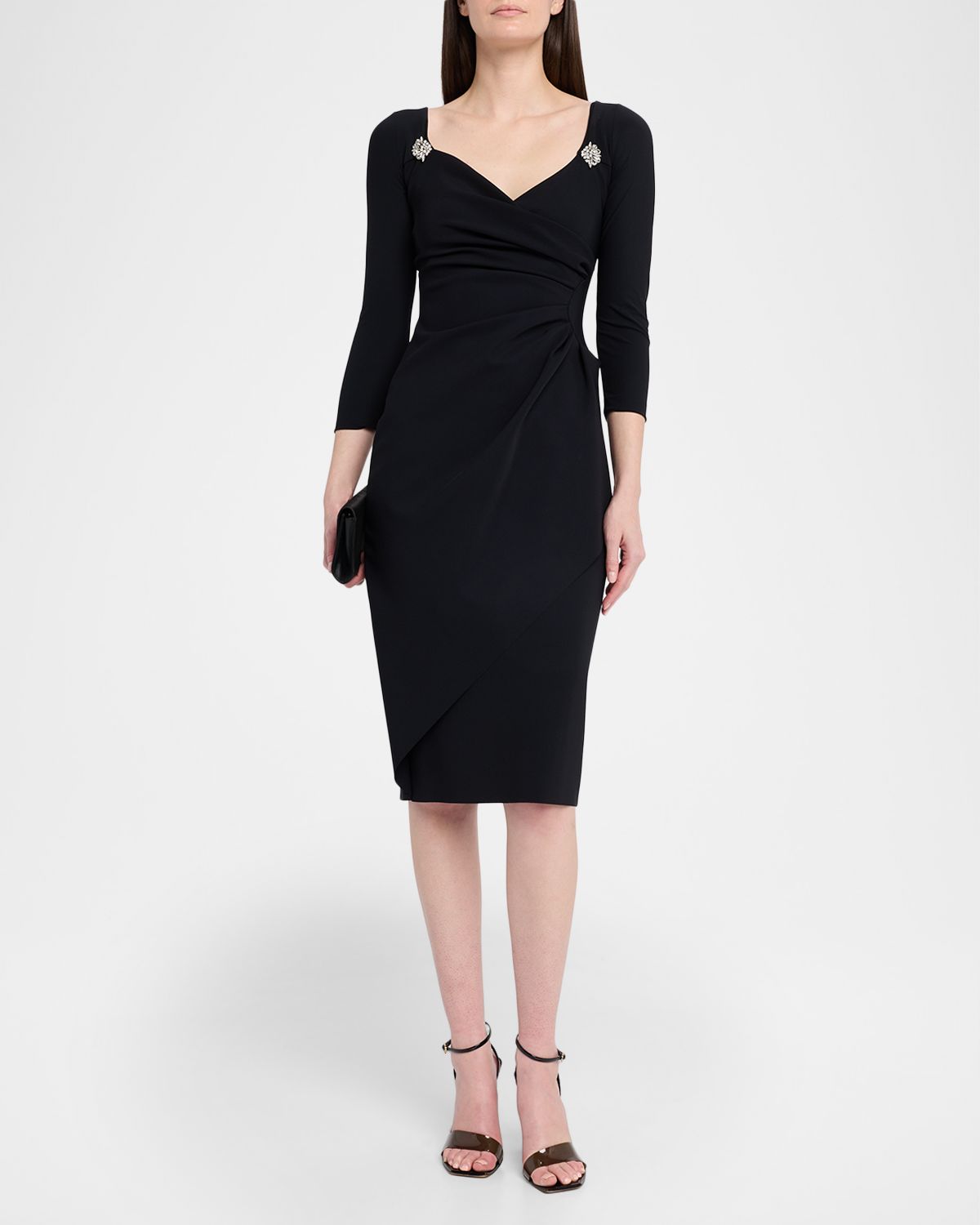 Chiara Boni La Petite Robe Litsa Rhinestone-Embellished Jersey Dress
