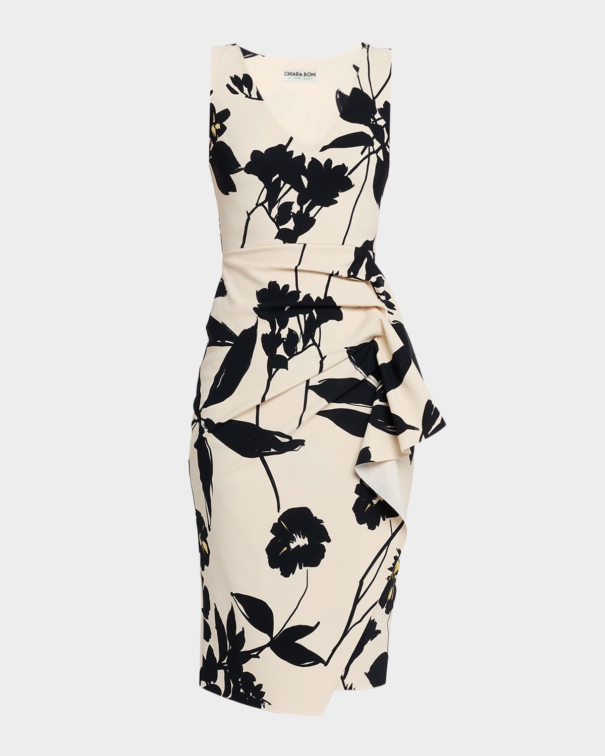Chiara Boni La Petite Robe Ayang Floral-Print Stretch Jersey Bodycon Dress