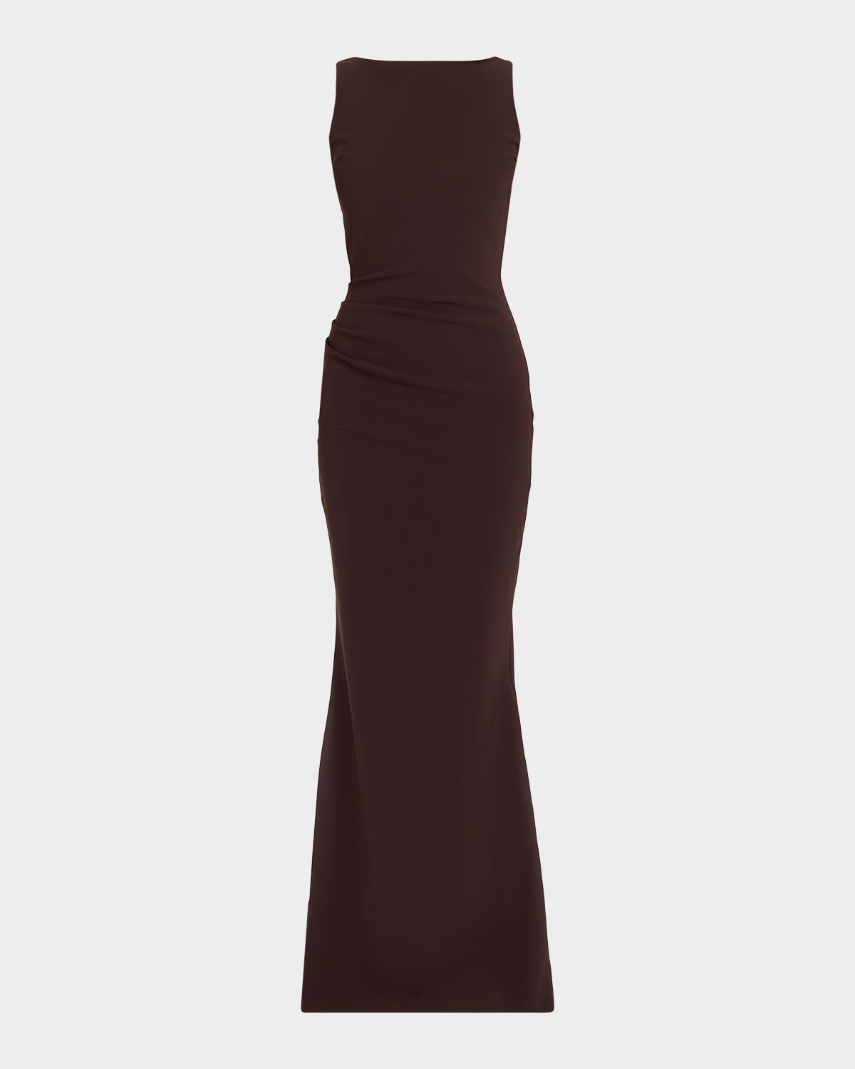 Chiara Boni La Petite Robe Ajour Bateau-Neck Mermaid Gown