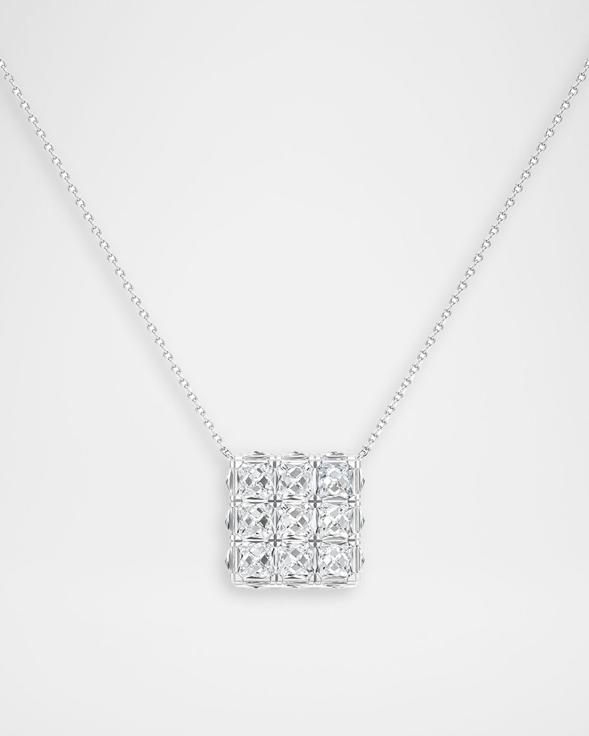 Unsaid Armor Cube Lab-Grown Diamond Pendant Necklace