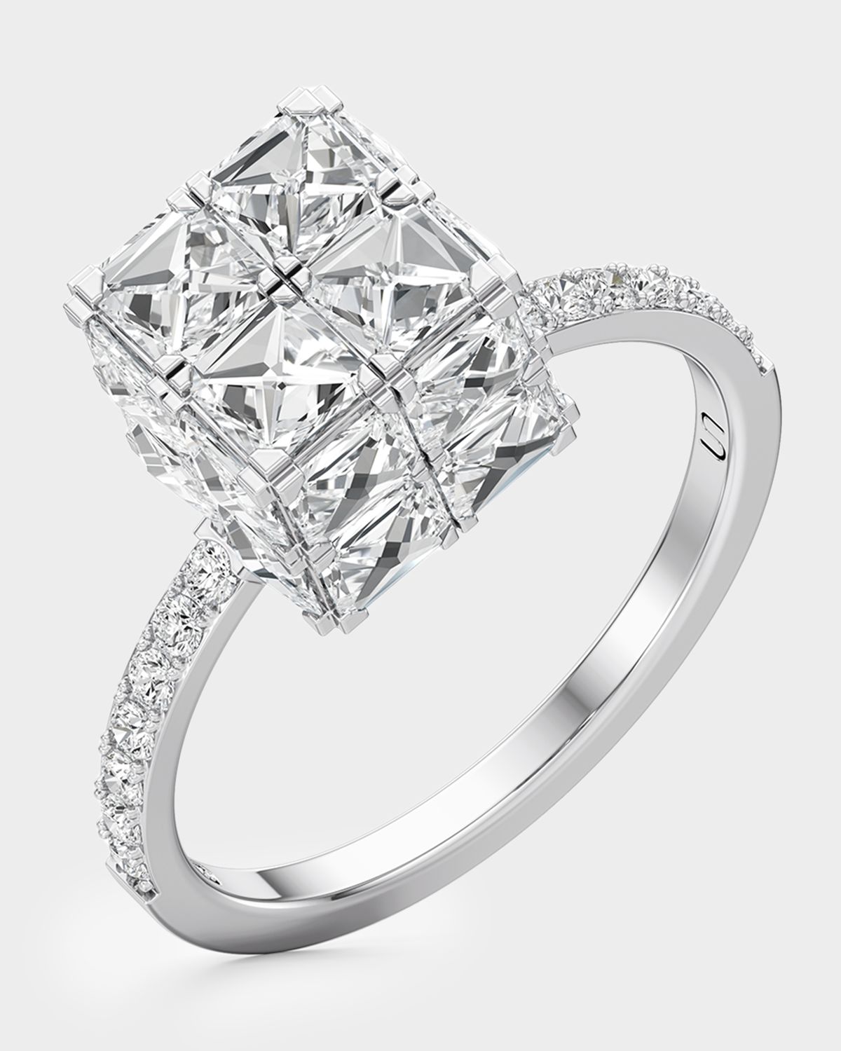 Unsaid Armor Cube Lab-Grown Diamond Pave Ring