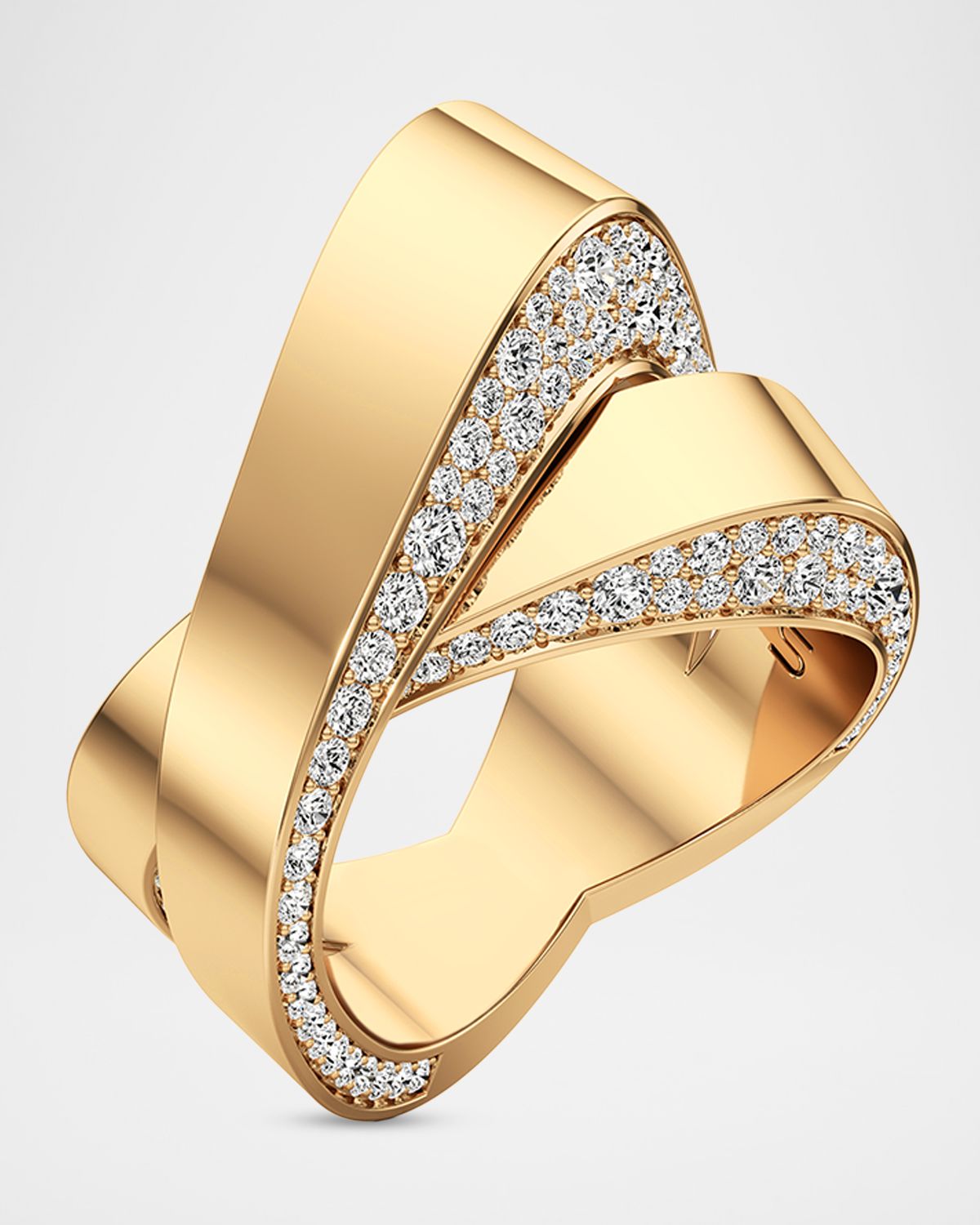 Unsaid Infinite Lab-Grown Diamond Pave Demi Ring