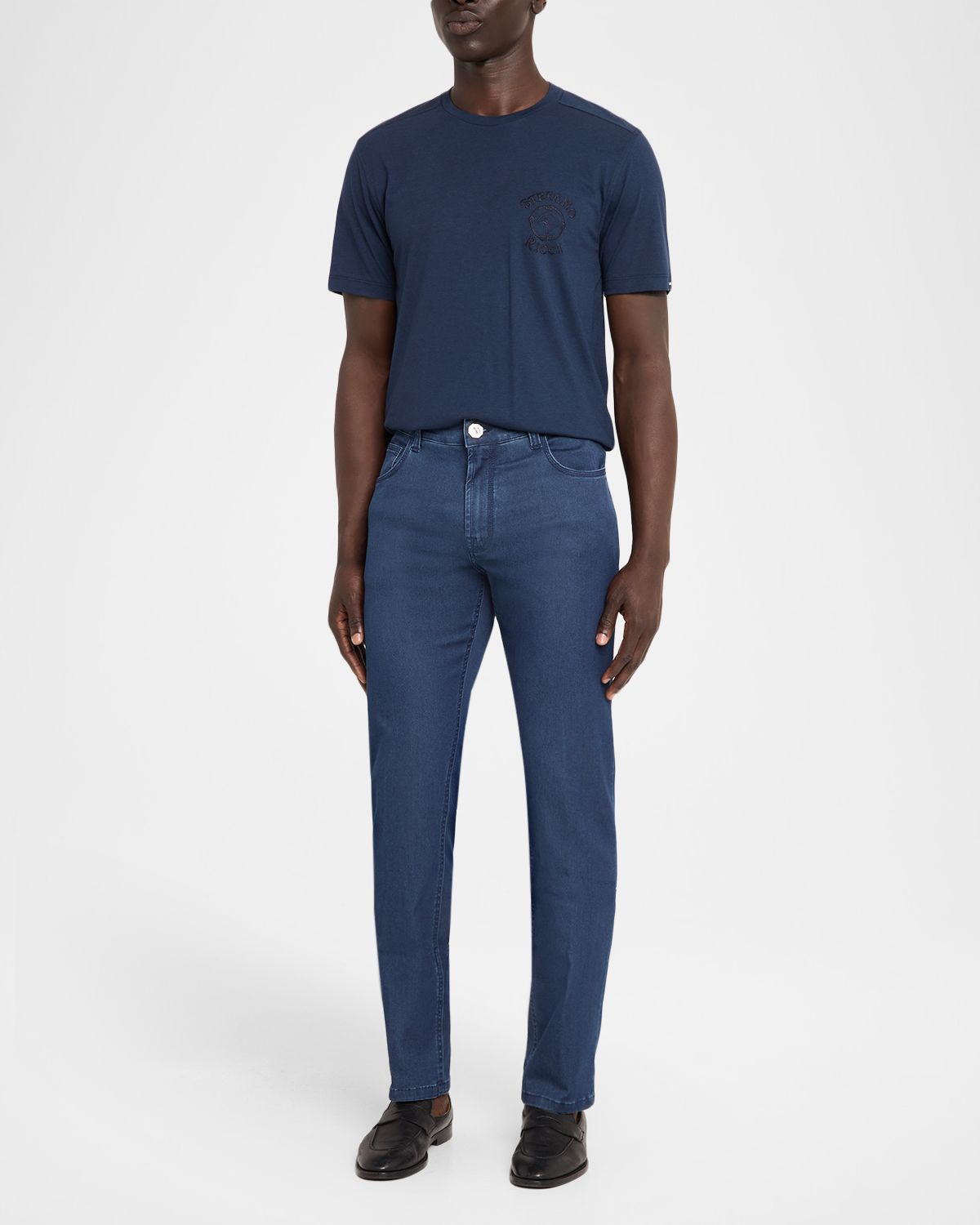 Stefano Ricci Five-Pocket Cotton-Blend Jeans