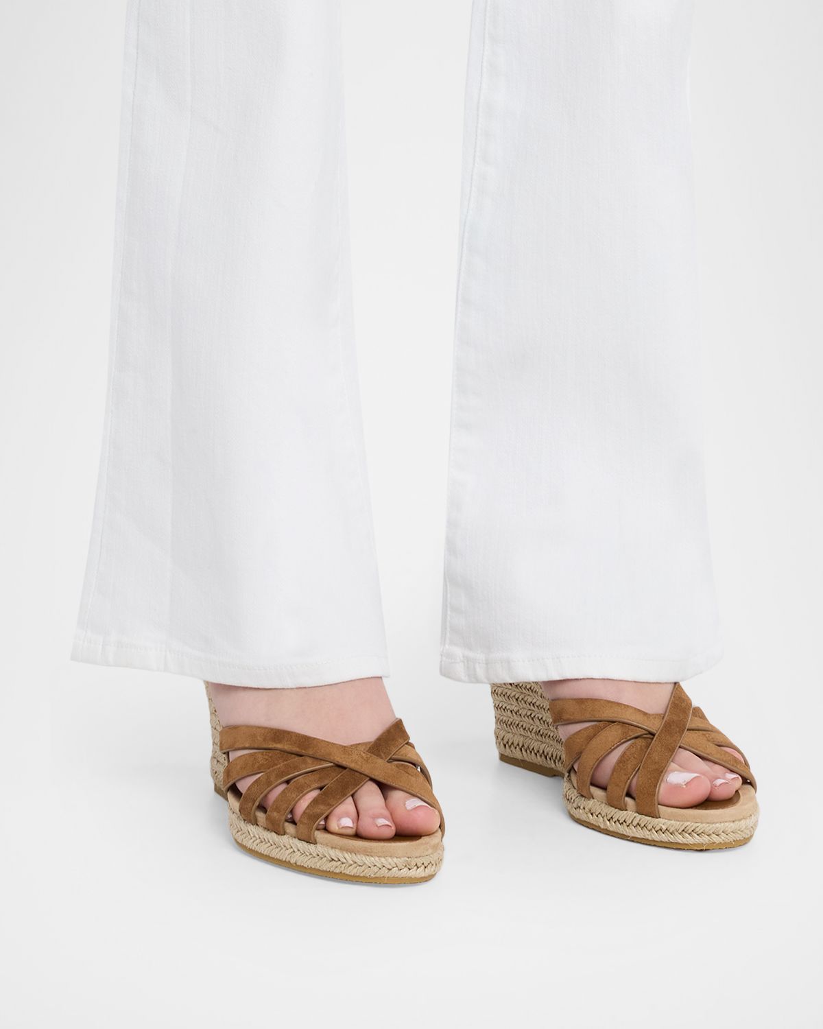 Veronica Beard Phylina Suede Espadrille Wedge Sandals
