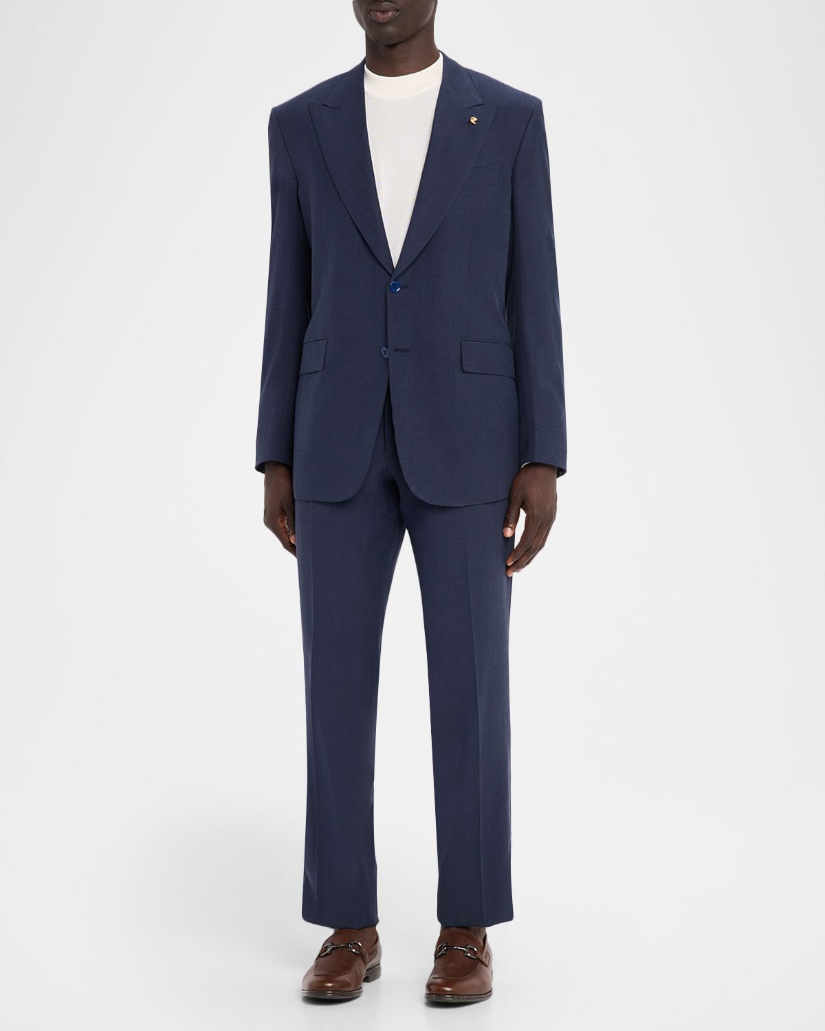 Stefano Ricci Men 's Sharkskin Peak-Lapel Sport Coat