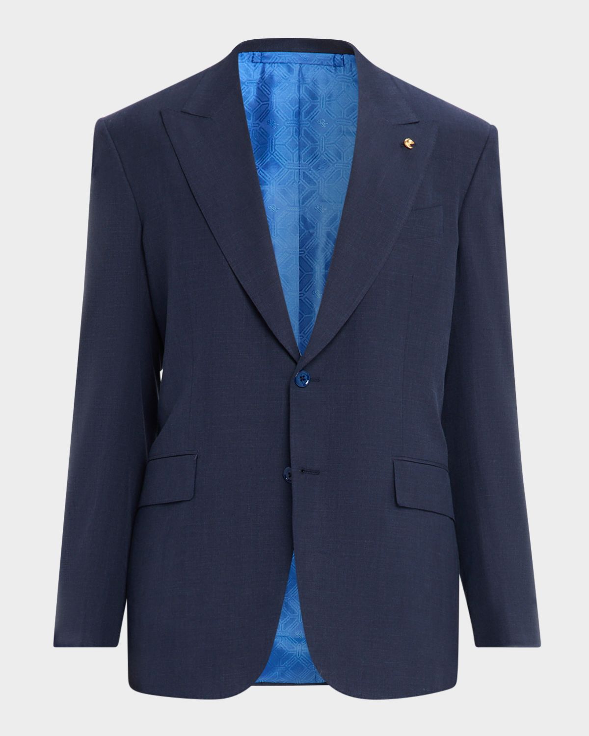 Stefano Ricci Men 's Sharkskin Peak-Lapel Sport Coat