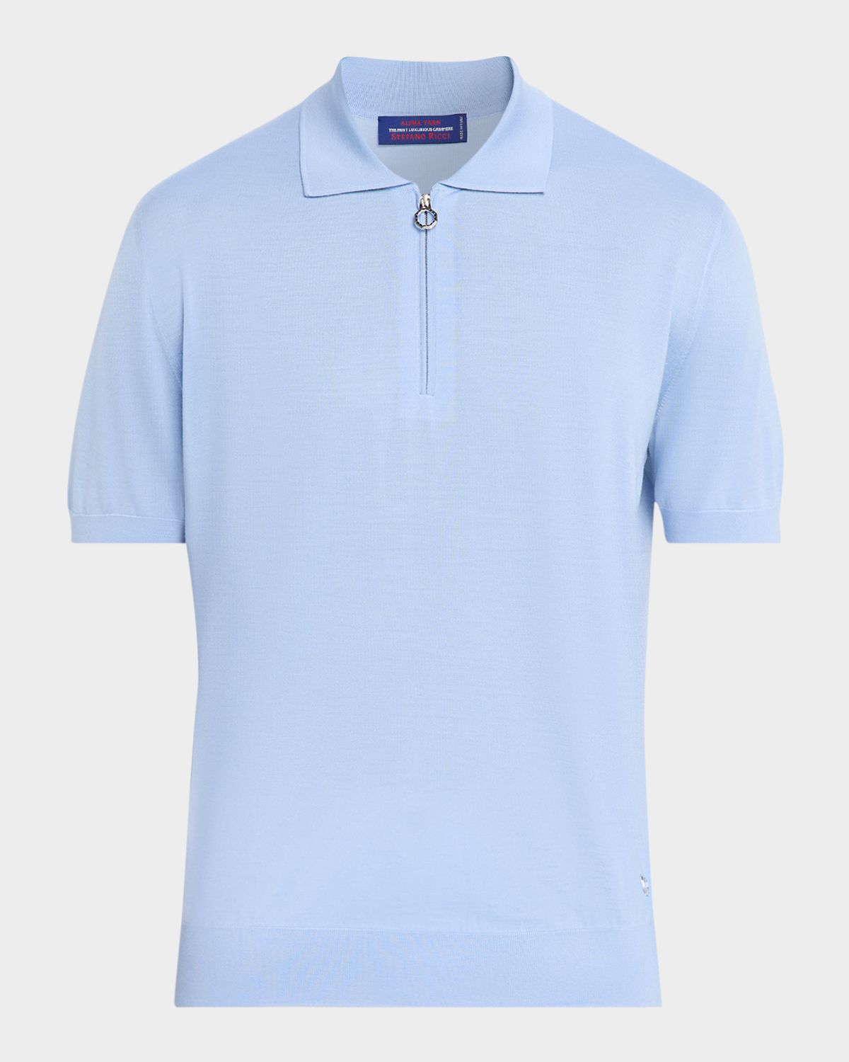 Stefano Ricci Men 's Cashmere, Wool and Silk Quarter-Zip Polo Shirt