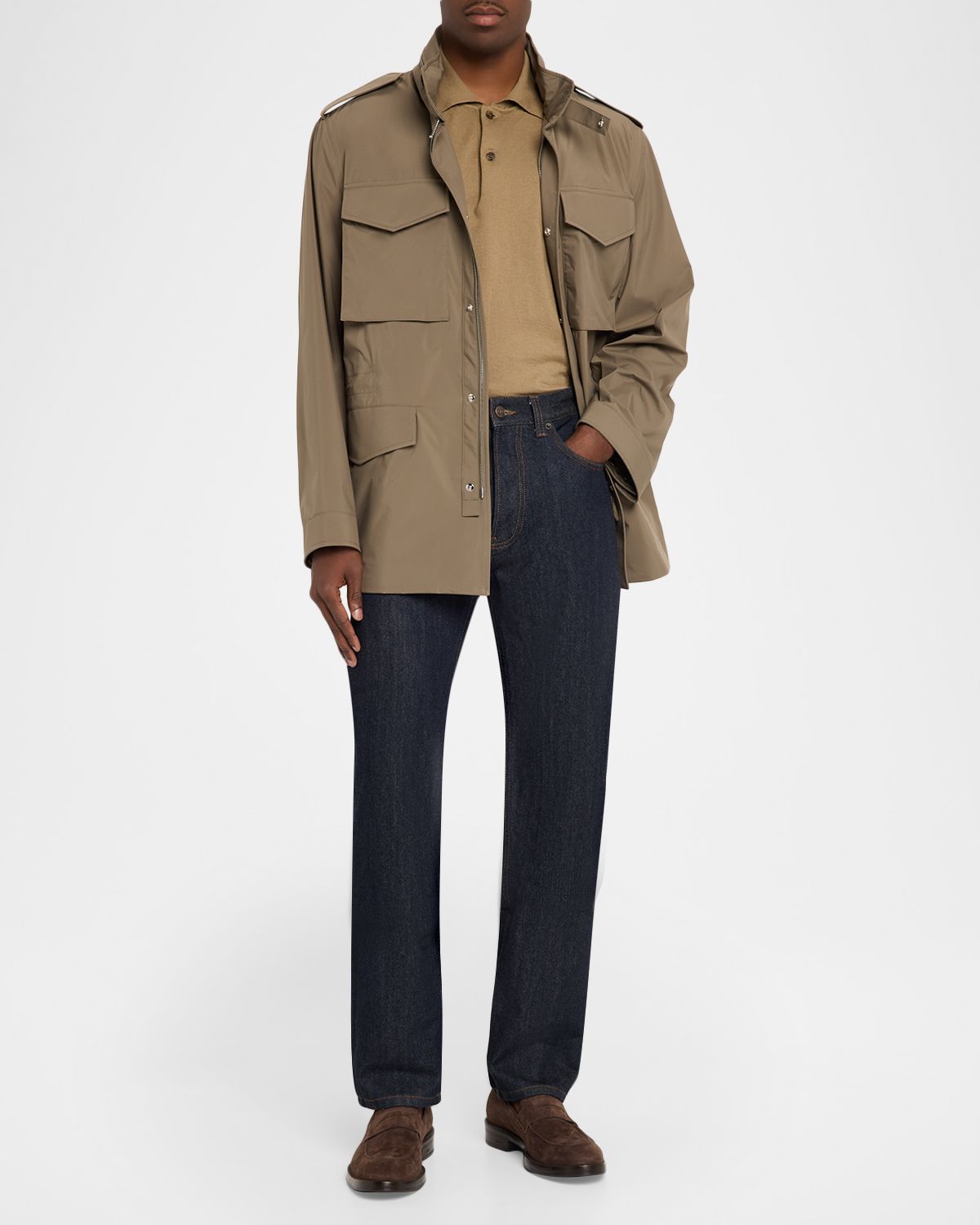 dunhill Men 's Lightweight Technical Field Jacket