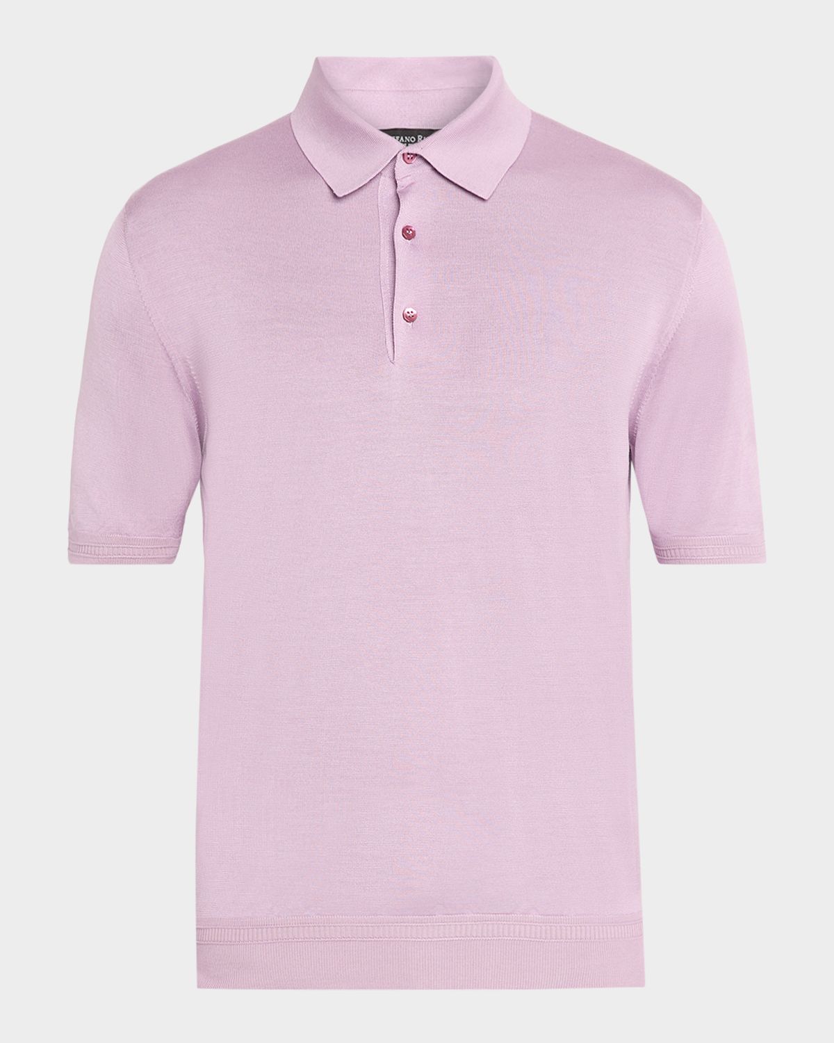 Stefano Ricci Men 's Silk Knit Polo Shirt | Thumbnail 6 Stefano Ricci Men 's Silk Knit Polo Shirt | Thumbnail 6