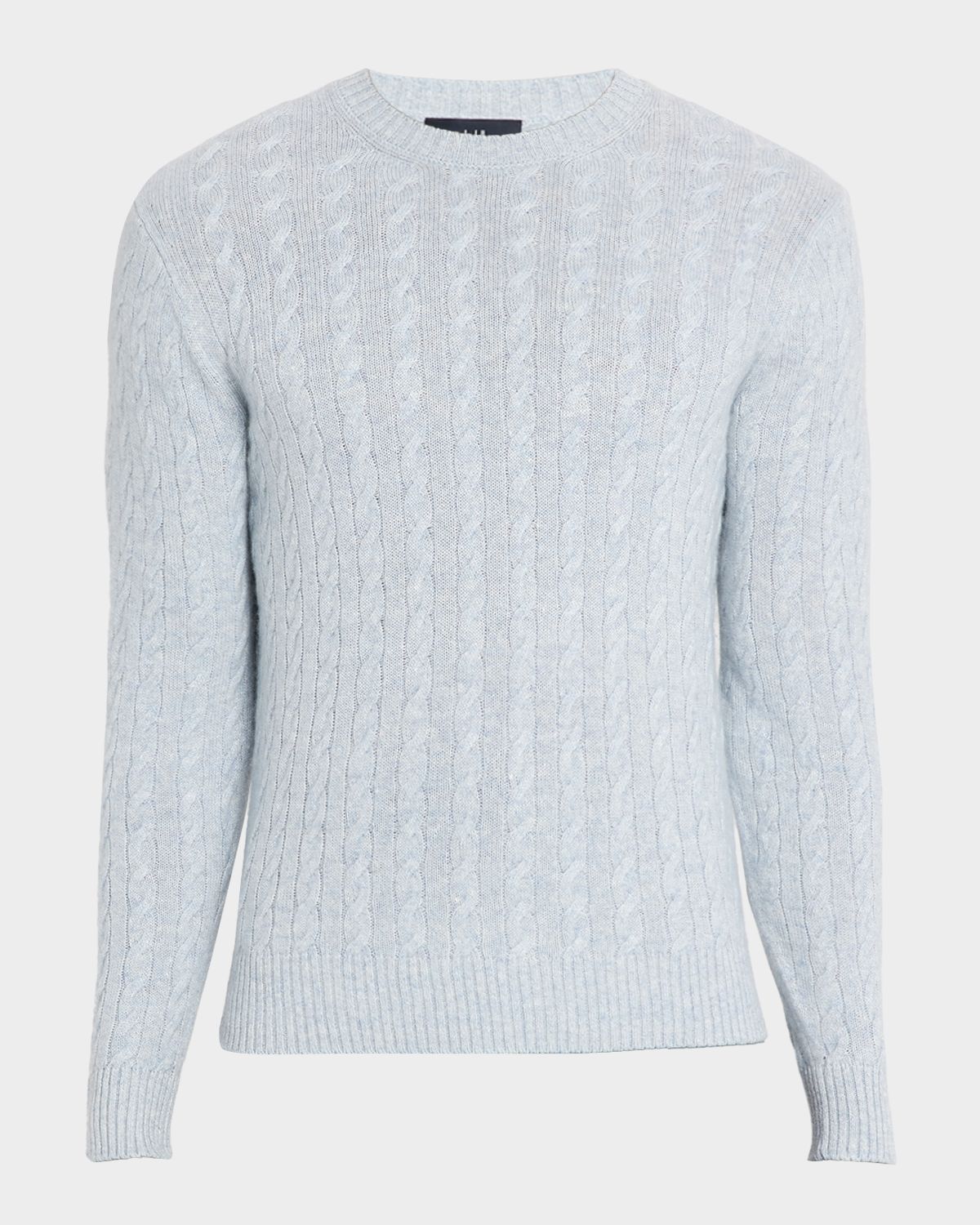dunhill Men 's Cashmere and Linen Cable-Rib Crewneck Sweater | Thumbnail 6 dunhill Men 's Cashmere and Linen Cable-Rib Crewneck Sweater | Thumbnail 6