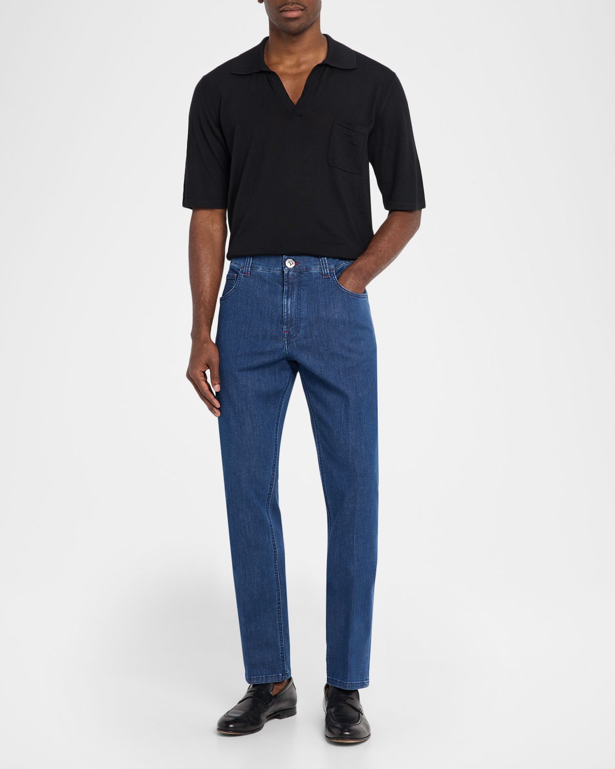 Stefano Ricci Men 's Cotton-Blend Skinny Jeans